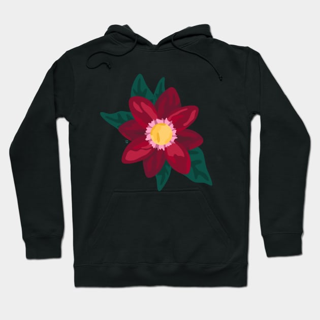 Red flower hoodie deals